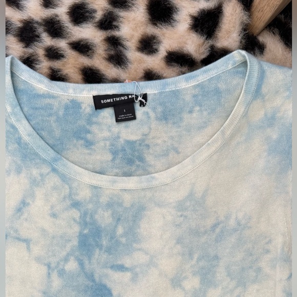 Something Navy Blue and White Tie-Dye Dress - Picture 2 of 2